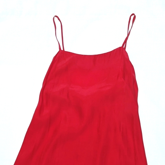 Handmade | Vintage | Satin |  Slip Dress | Rosette | Prom | Wedding | Bridesmaid - Picture 2 of 6